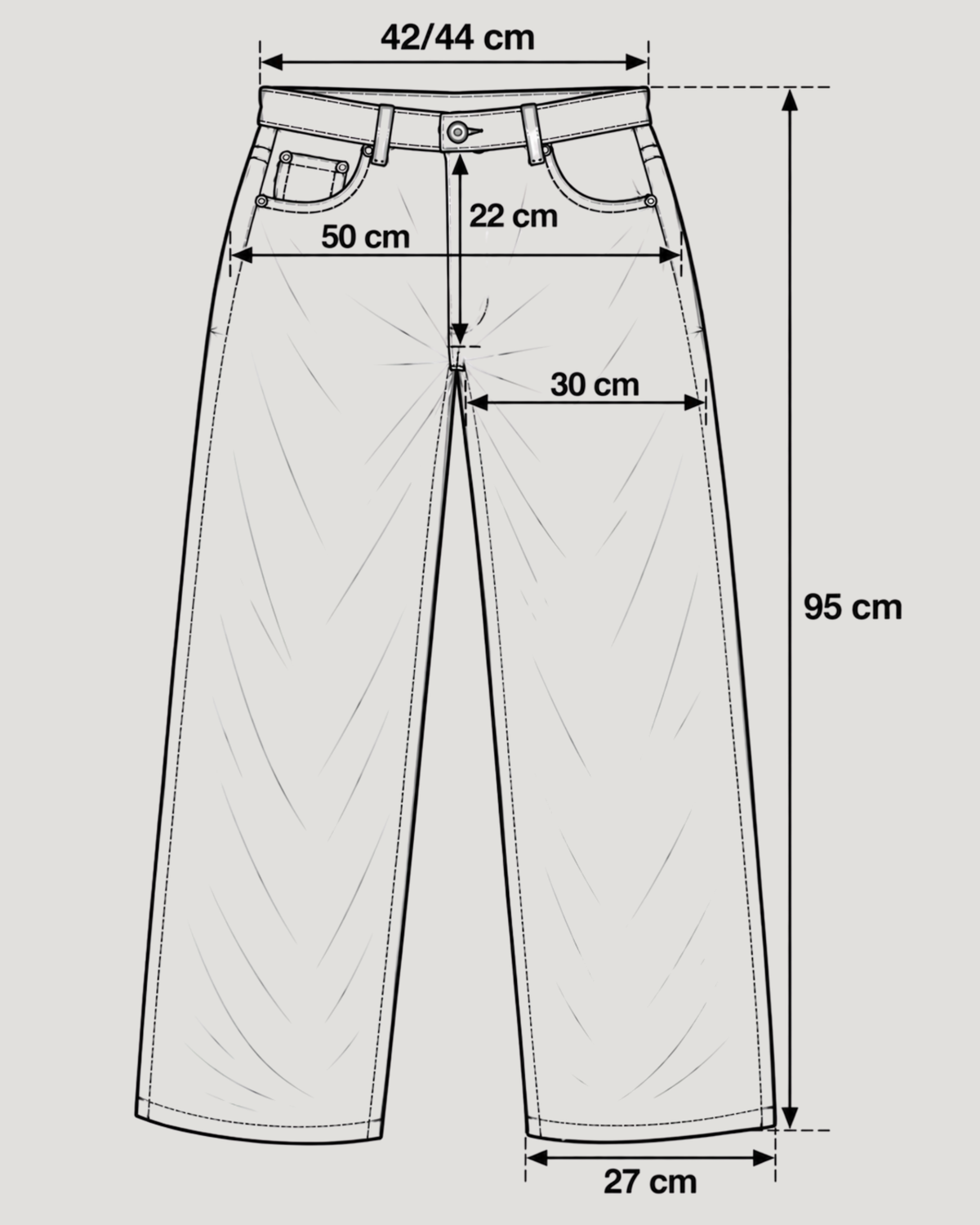 Patched Bootcut Flared M/L