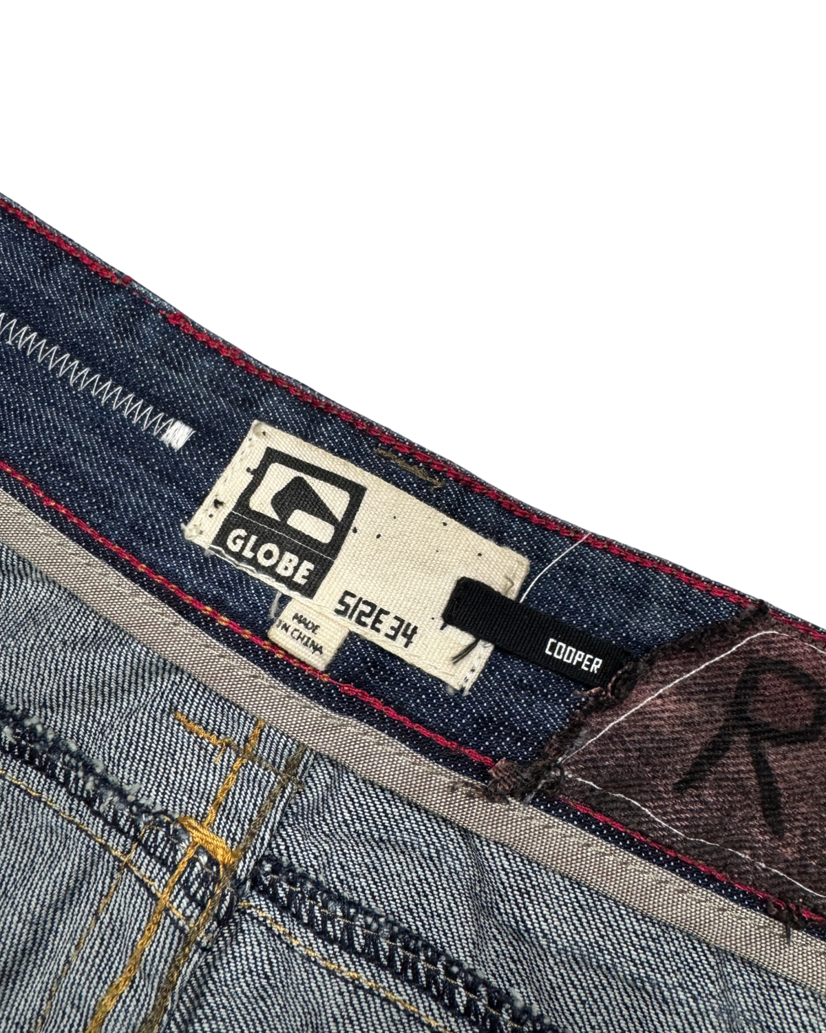 Globe Tricolour Baggy Fit W34