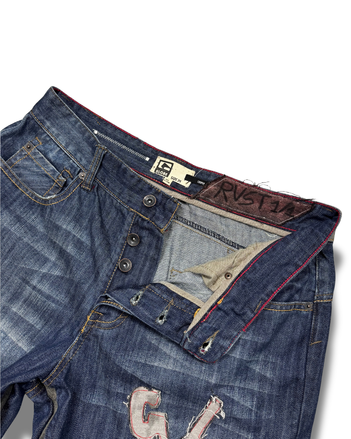 Globe Tricolour Baggy Fit W34