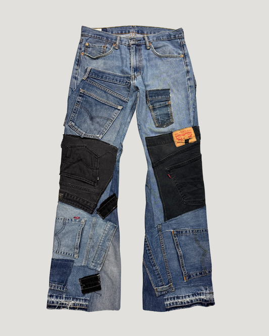 levi’s 505 patchwork Bootcut M/L